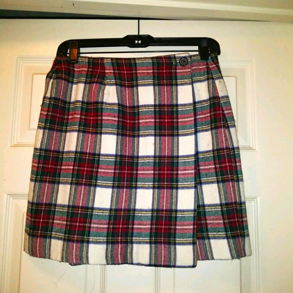 vintage tartan skirt
